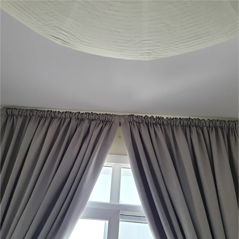 Frills Curtains — Ruffled trim details for a soft, feminine accent.