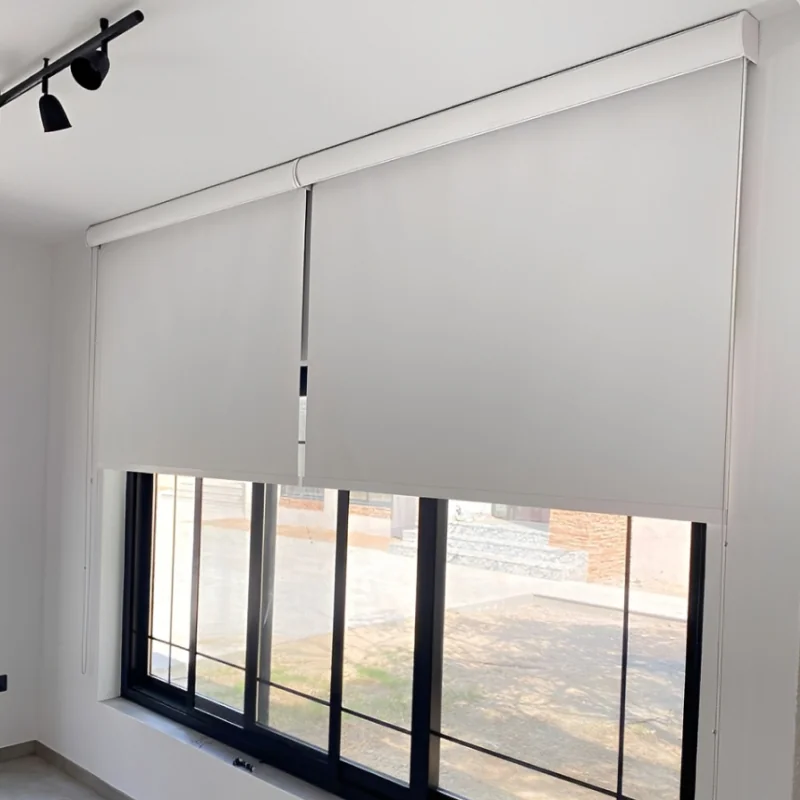 Blackout Roller Blinds with Pelmet — Roller blackout with a finished top pelmet to hide the cassette.